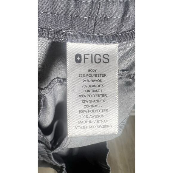 FIGS Mens Size XL Short Tansen Jogger Medical Scrub Pants Graphite Gray - Picture 7 of 9